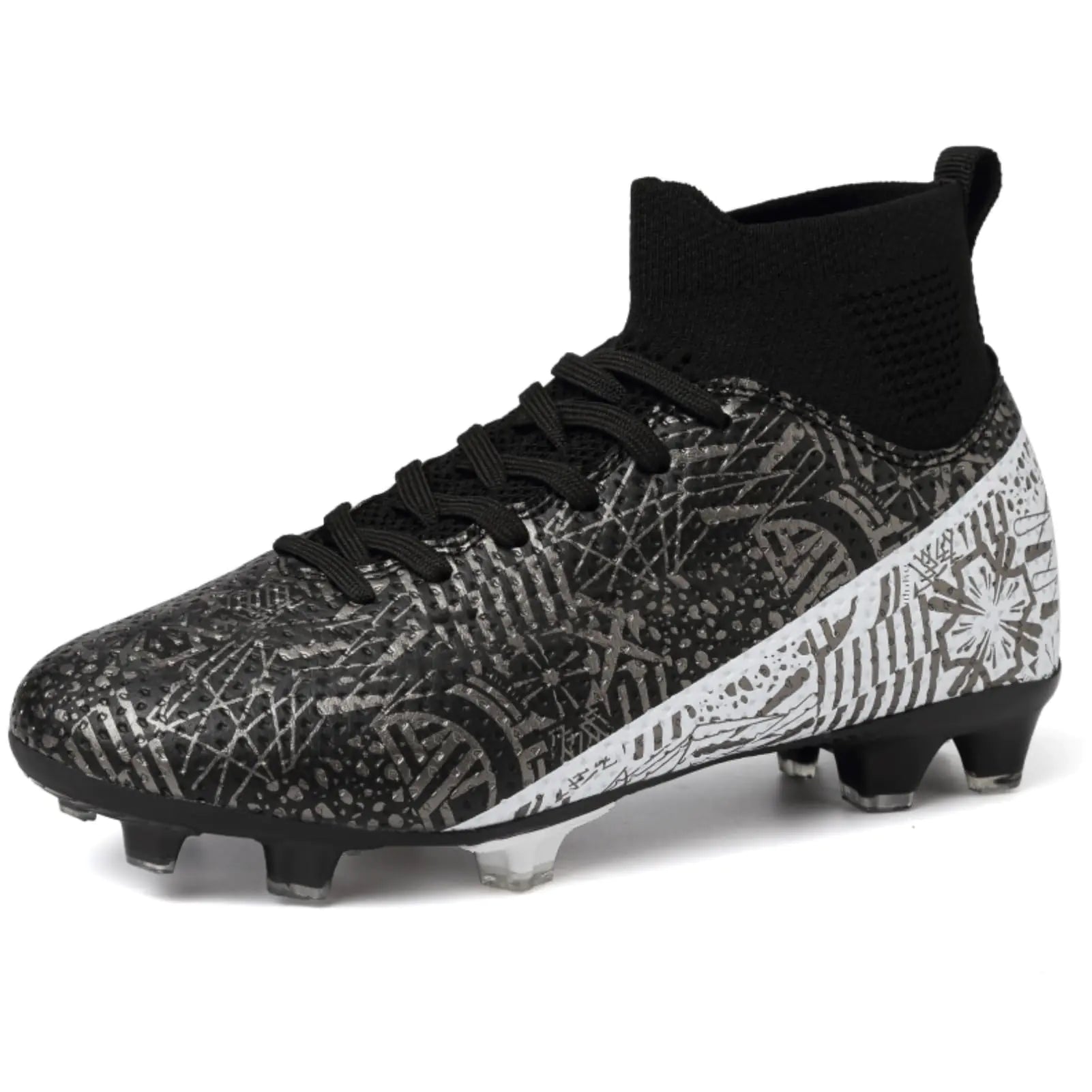 Kids Soccer Cleats Boys Football Cleats Youth Soccer Cleats Girls Baseball Cleats Zapatos De Futbol para Niños Athletic Outdoor Soccer Shoes High Top Football Shoes Indoor Soccer Training Baseball