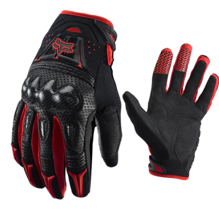 Fox Head Carbon Fiber Leather Motorcycle Riding Gloves