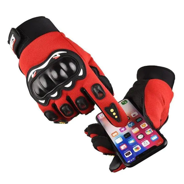 Breathable Closed Finger Racing Gloves for Riders