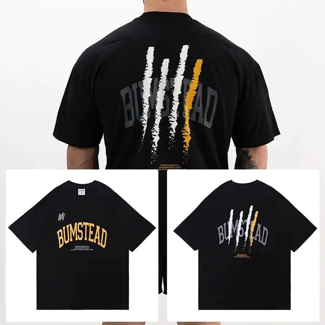 2024 Men's Oversized Cotton Gym Fitness T-shirt