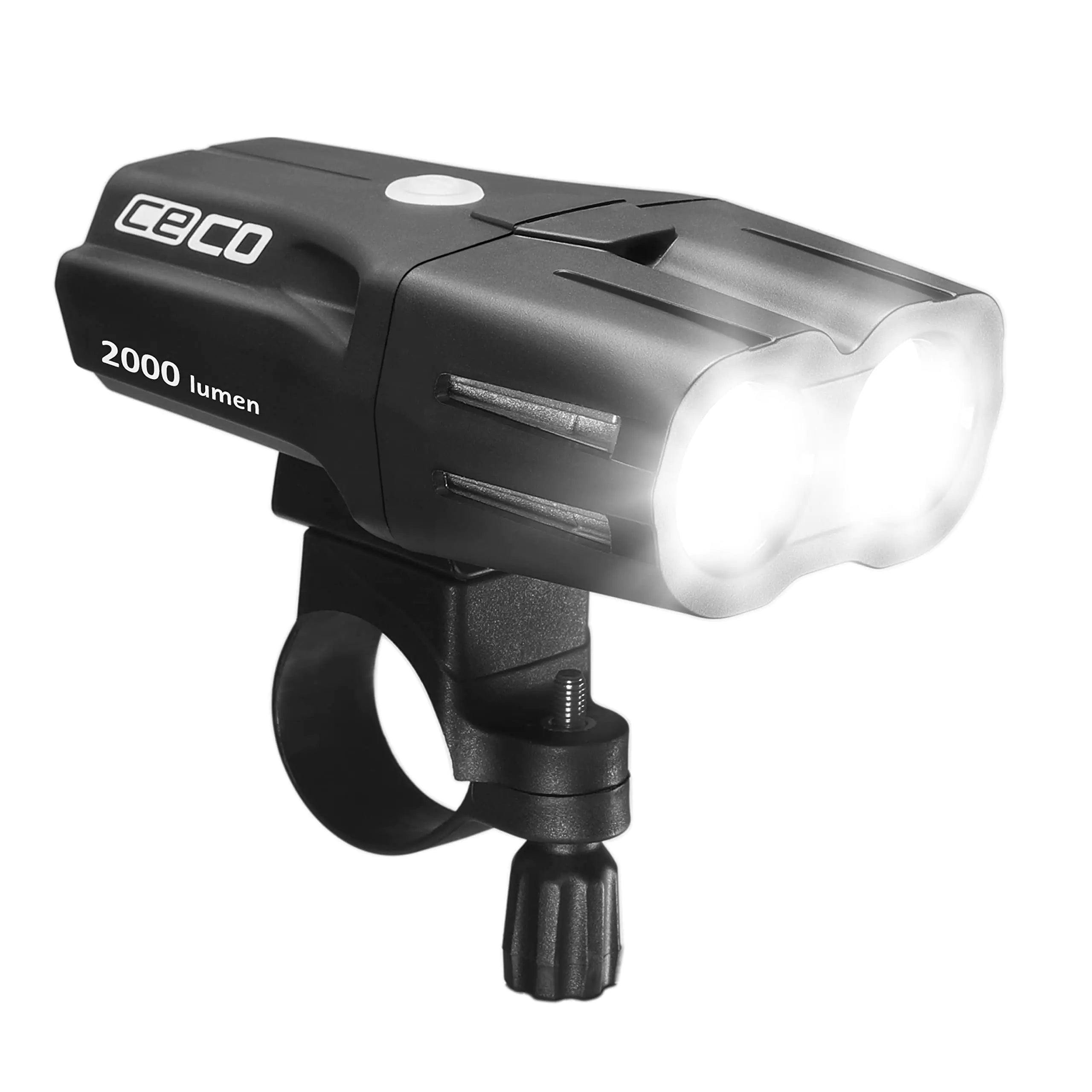 CECO-USA: 2000 Lumen USB Rechargeable Bike Light – Tough & Durable IP67 Waterproof & FL1 Impact Resistant– Super Bright F2000 Bicycle Headlight – for Commuters Road Cyclists & Mountain Bikers