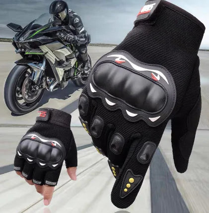 Breathable Closed Finger Racing Gloves for Riders